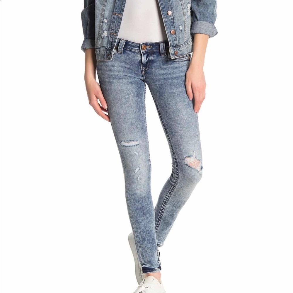 True Religion Stella Flap pocket skinny jeans